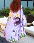 Lavender Blossom Printed Kimono