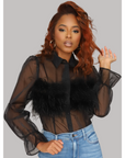 Mesh Feather Panel Top