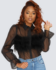 Mesh Feather Panel Top