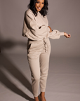 So Chic Sweatpants Set (Camel)