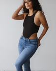 High Cut Bodysuit (Black)