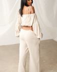Slouchy Linen Set Taupe