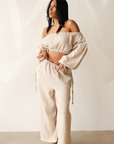 Slouchy Linen Set Taupe