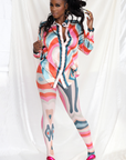 Pink Print Gia Stocking Set