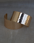 Vintage Jumbo Gold Cuff Earrings