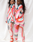 Pink Print Gia Stocking Set