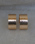Vintage Jumbo Gold Cuff Earrings