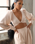 SOPHIE I CROP TOP PALAZZO PANTS SET