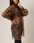 ALAINA I OVERSIZED MESH LEOPARD PRINT SHIRT