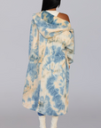 IZZY I OVERSIZED TIE DYE LONG WARM HOODIE SWEATER