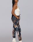 VENUS I TIE DYE JOGGERS (BURGUNDY MIX)