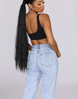 UNI SHOULDER CROP TOP (BLACK)