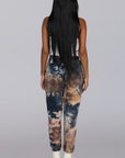 VENUS I TIE DYE JOGGERS (BURGUNDY MIX)