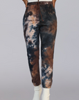 VENUS I TIE DYE JOGGERS (BURGUNDY MIX)