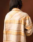 CLAIRE I THICK PLAID SHACKET (YELLOW)