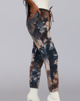 VENUS I TIE DYE JOGGERS (BURGUNDY MIX)