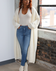 Long Sleeve Maxi Sweater (Cream)