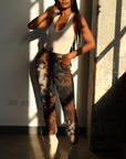 VENUS I TIE DYE JOGGERS (BURGUNDY MIX)