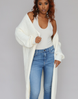 Long Sleeve Maxi Sweater (Cream)