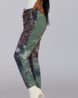 VENUS I TIE DYE JOGGERS (BURGUNDY MIX)
