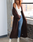 Long Sleeve Maxi Sweater (Chocolate)