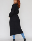 Long Sleeve Maxi Sweater (Black)