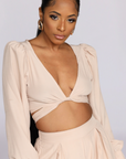 SOPHIE I CROP TOP PALAZZO PANTS SET