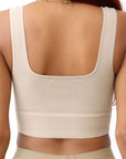 Micro Ribbed Contour Scoop Neck Tank