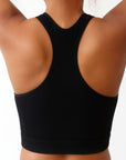 Micro Ribbed Contour Vneck Tank