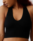 Micro Ribbed Contour Vneck Tank