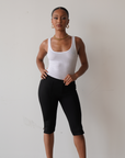 Stretch Capri Pants (Black)