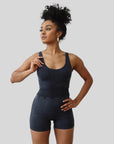 Acid Wash Seamless Romper