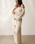 Slouchy Linen Set Taupe