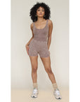 Acid Wash Seamless Romper