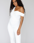 STAND OUT I OFF SHOULDER JUMPSUIT (WHITE)